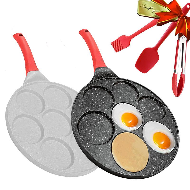 Mini Pancake Griddle - 7-Cup Omelet Mini Pancake Cooker Pan