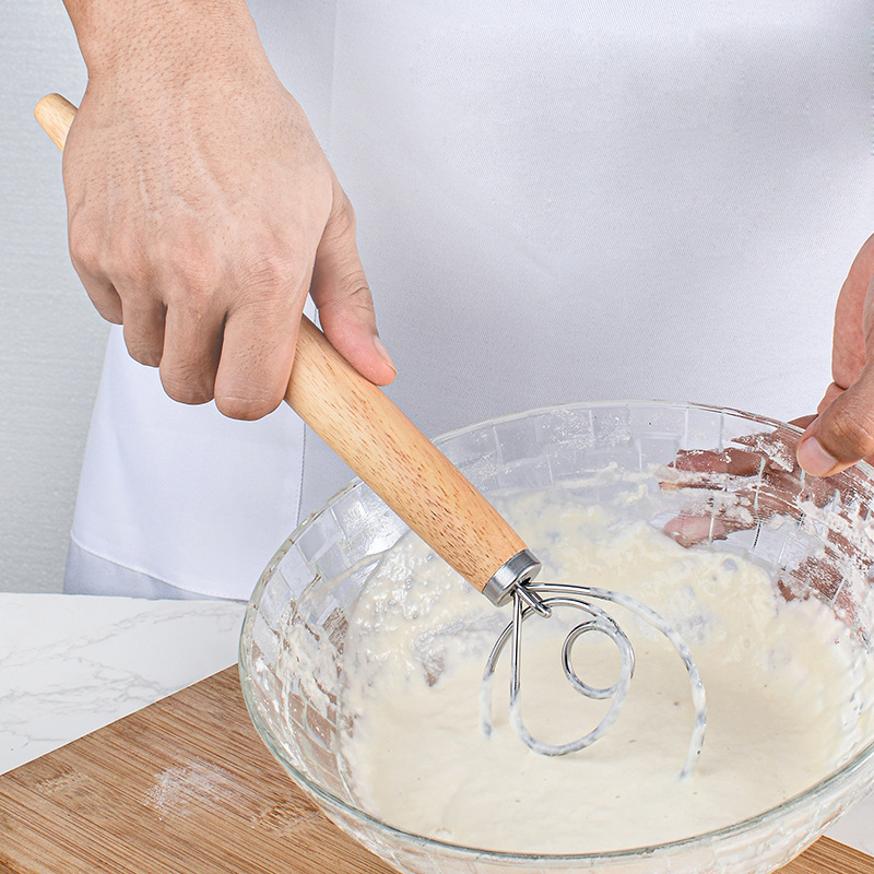 Danish Pancake Pan - 13 Inch Gỗ Sồi Tay Cầm