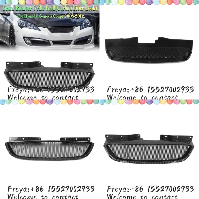 Crepe Pan Carbon - Front Grille Grill For Genesis Coupe