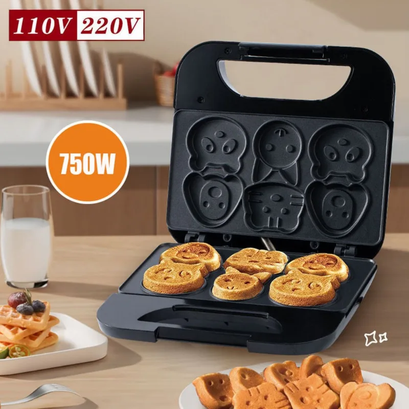 Mini Pancake Griddle - Household Cartoon Biscuit Machine US 110V