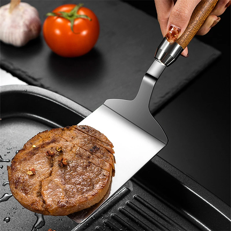 Stainless Steel Square Head St - đánh giá và giá Okonomiyaki Spatula