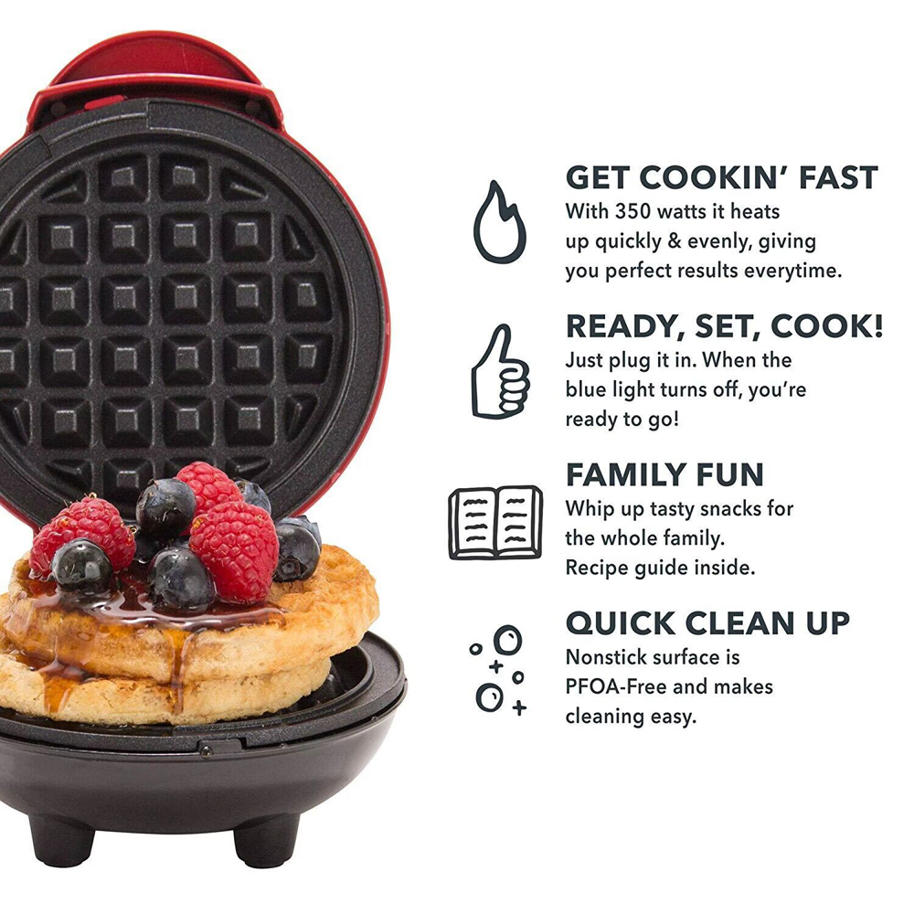 Mini Waffle Maker Bubble Egg C - đánh giá và giá Egg Waffle Pan