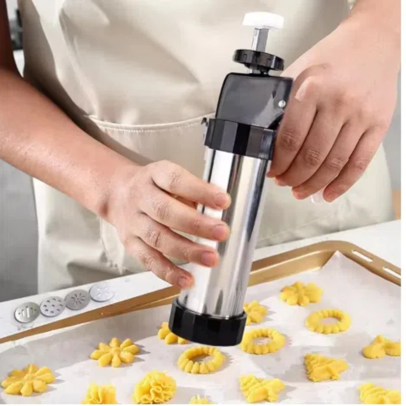 Cookie Press Gun Kit Stainless - đánh giá và giá Churros Maker Gun