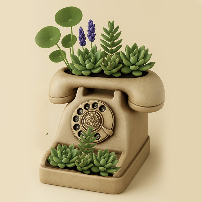 3D Vintage Rotary Telephone Su - đánh giá và giá Potsticker Mold