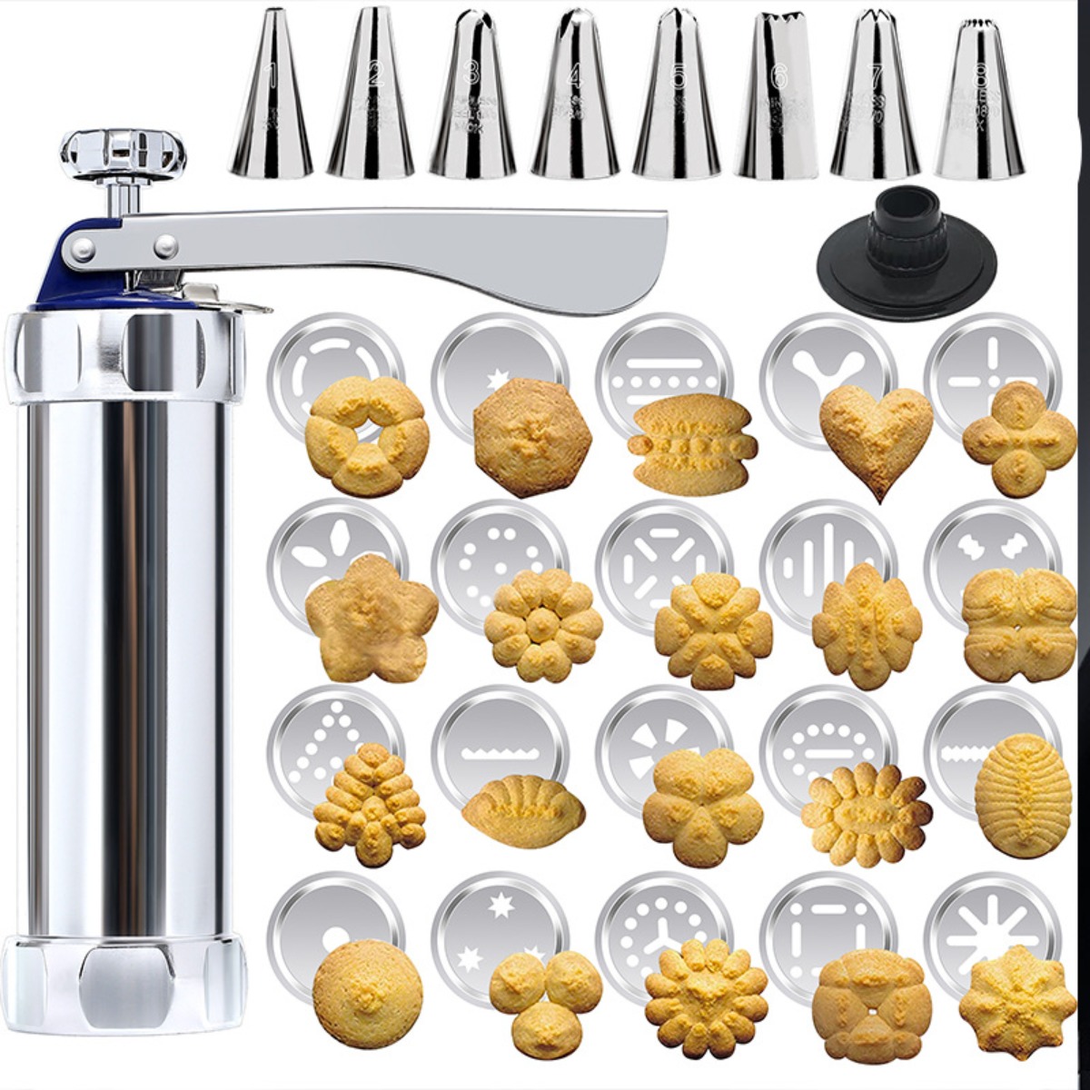 Stainless Steel Cookie Press K - đánh giá và giá Churros Maker Gun