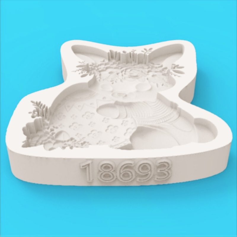 Easter Wreath Bunny Silicone B - đánh giá và giá Bunny Cake Mold