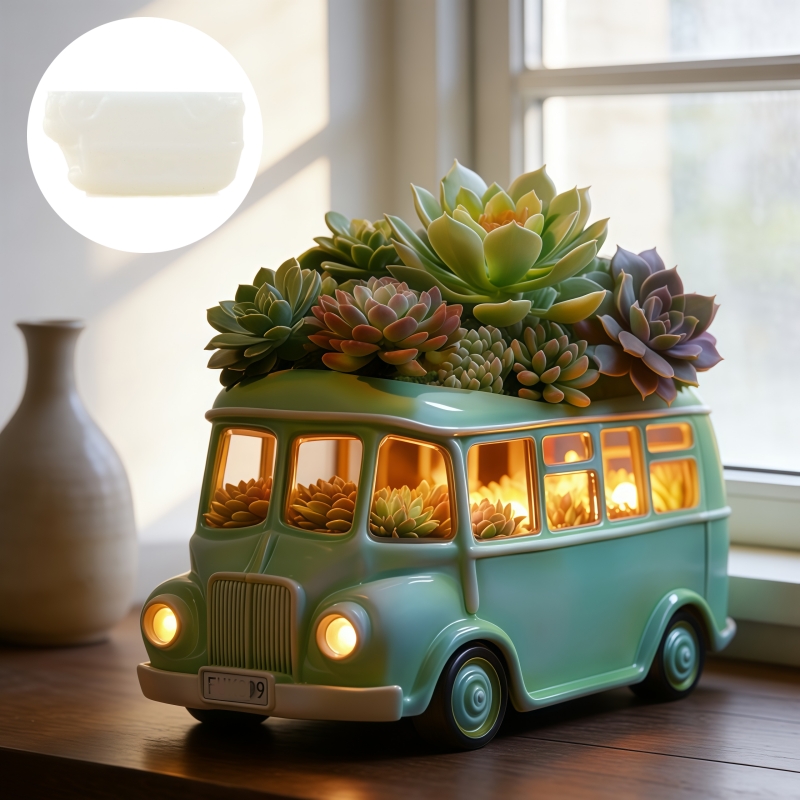 Bus succulent plant flowerpot  - đánh giá và giá Potsticker Mold