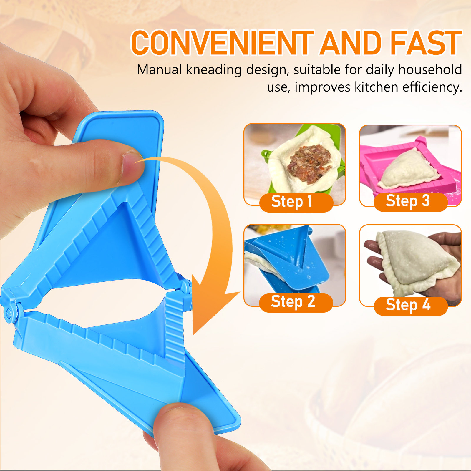 3Pcs Dumpling Mold Plastic Set - đánh giá và giá Dumpling Press Set