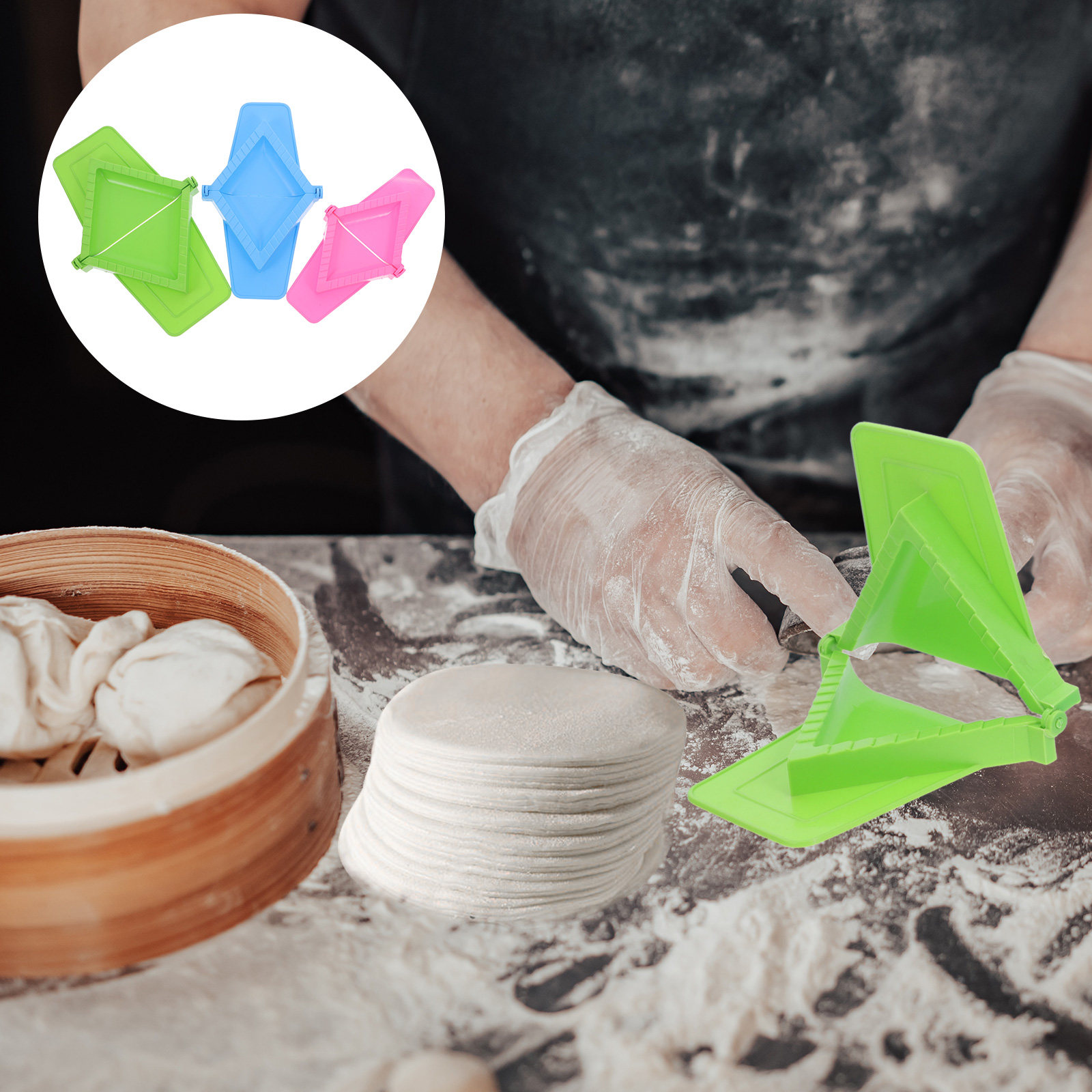 3Pcs Dumpling Maker Manual Mol - đánh giá và giá Potsticker Mold