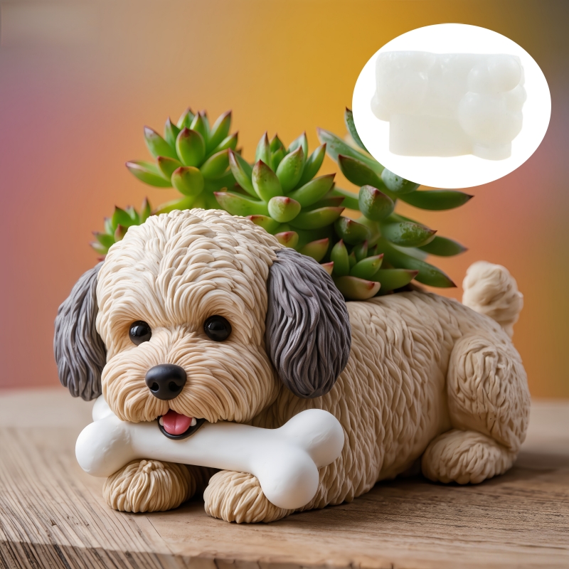Cute dog bone shape succulent  - đánh giá và giá Potsticker Mold