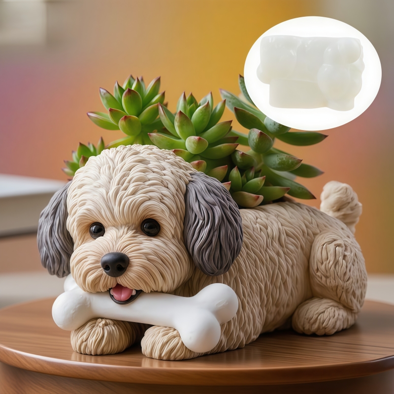 Cute dog bone shape succulent  - đánh giá và giá Potsticker Mold