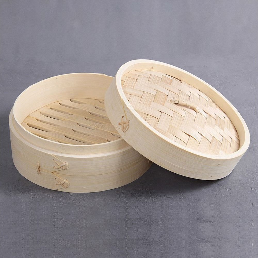 Bamboo Steamer Basket with Lid - đánh giá và giá Bao Steamer Bamboo