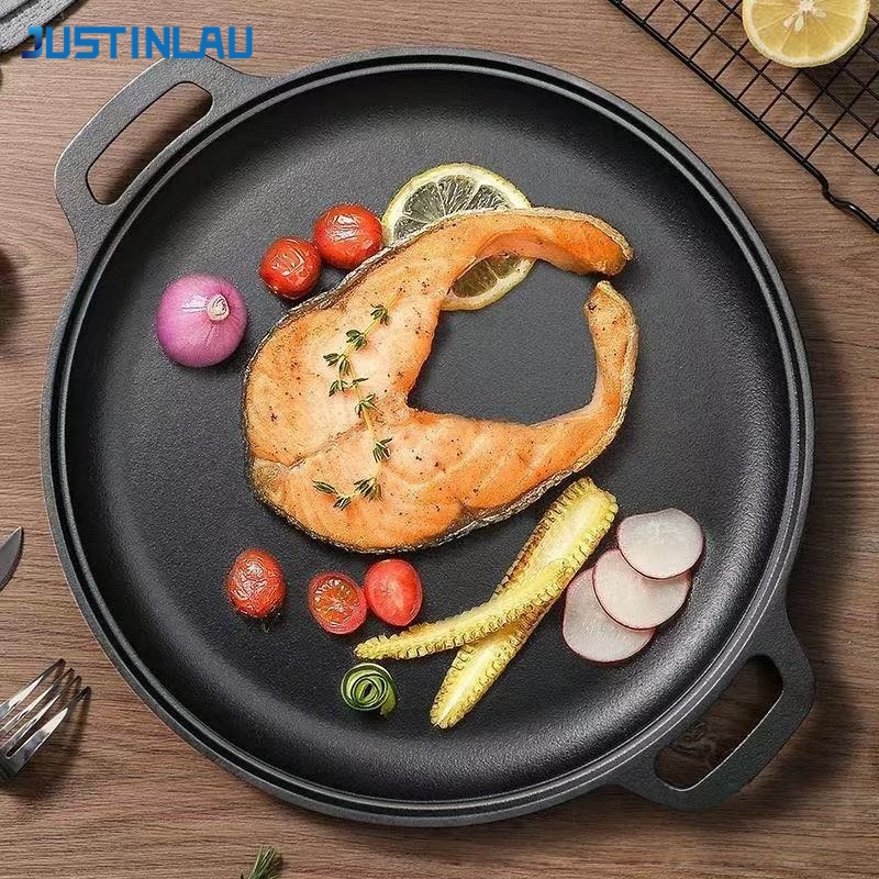 JUSTINLAU Double-Ear Frying Pa - đánh giá và giá Cast Iron Corn
