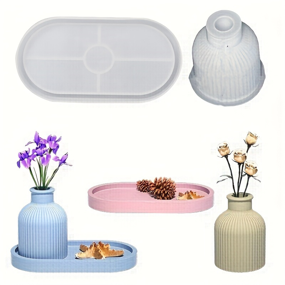 1/2pcs Vase Tray Silicone Mold - đánh giá và giá Potsticker Mold