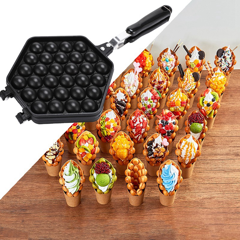 Egg Bubble Cake Baking Pan Mol - đánh giá và giá Egg Waffle Pan