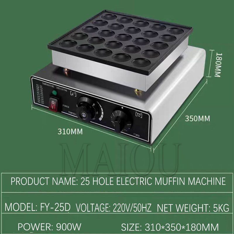 25 Holes Pancake Waffle Makers - đánh giá và giá Mini Pancake Griddle