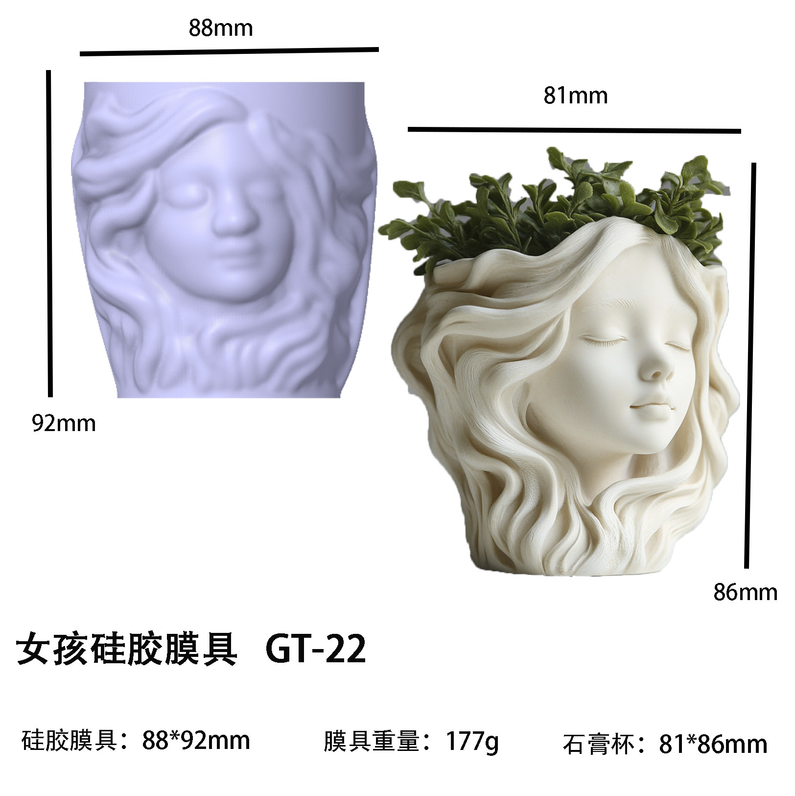 Girl Head Silicone Mold for Cr - đánh giá và giá Potsticker Mold