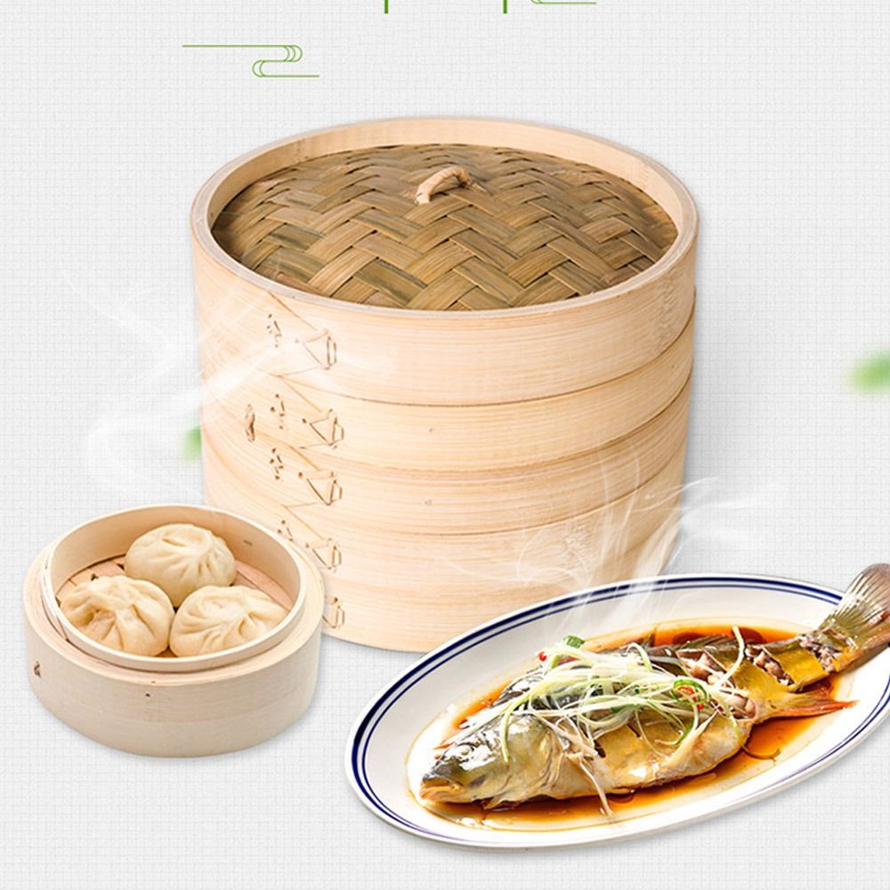 Chinese Steamer Basket Bamboo  - đánh giá và giá Bao Steamer Bamboo