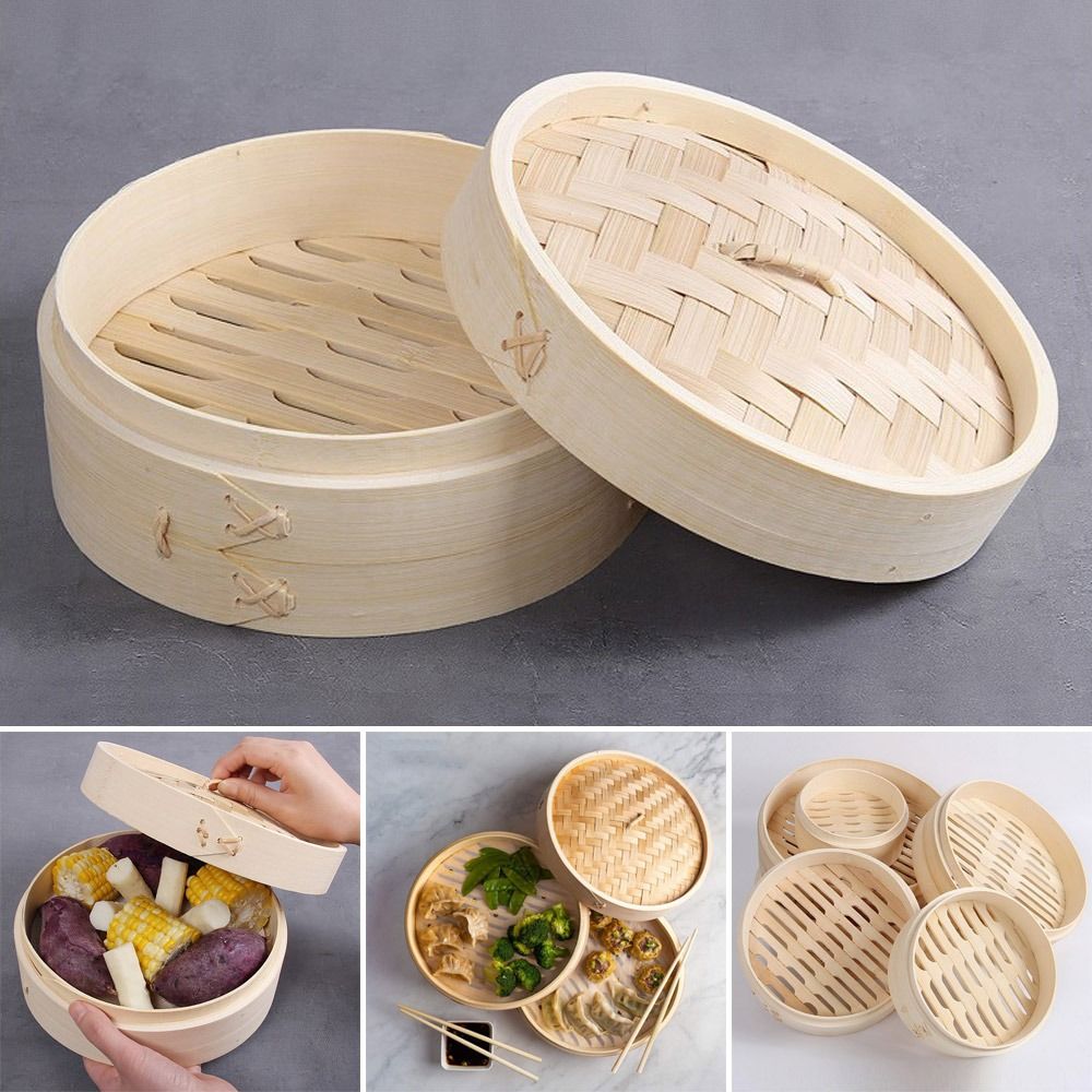 Chinese Steamer Basket Bamboo  - đánh giá và giá Bao Steamer Bamboo
