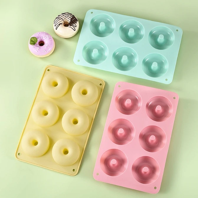 Multi Cavity Heat Resistant Si - đánh giá và giá Donut Mold Silicone