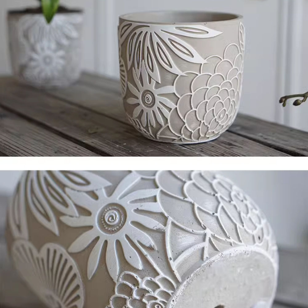 Concrete European Plant Pot Si - đánh giá và giá Potsticker Mold