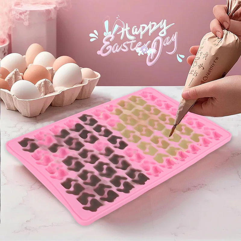 100Grid Silicone Rabbit Gummy  - đánh giá và giá Bunny Cake Mold
