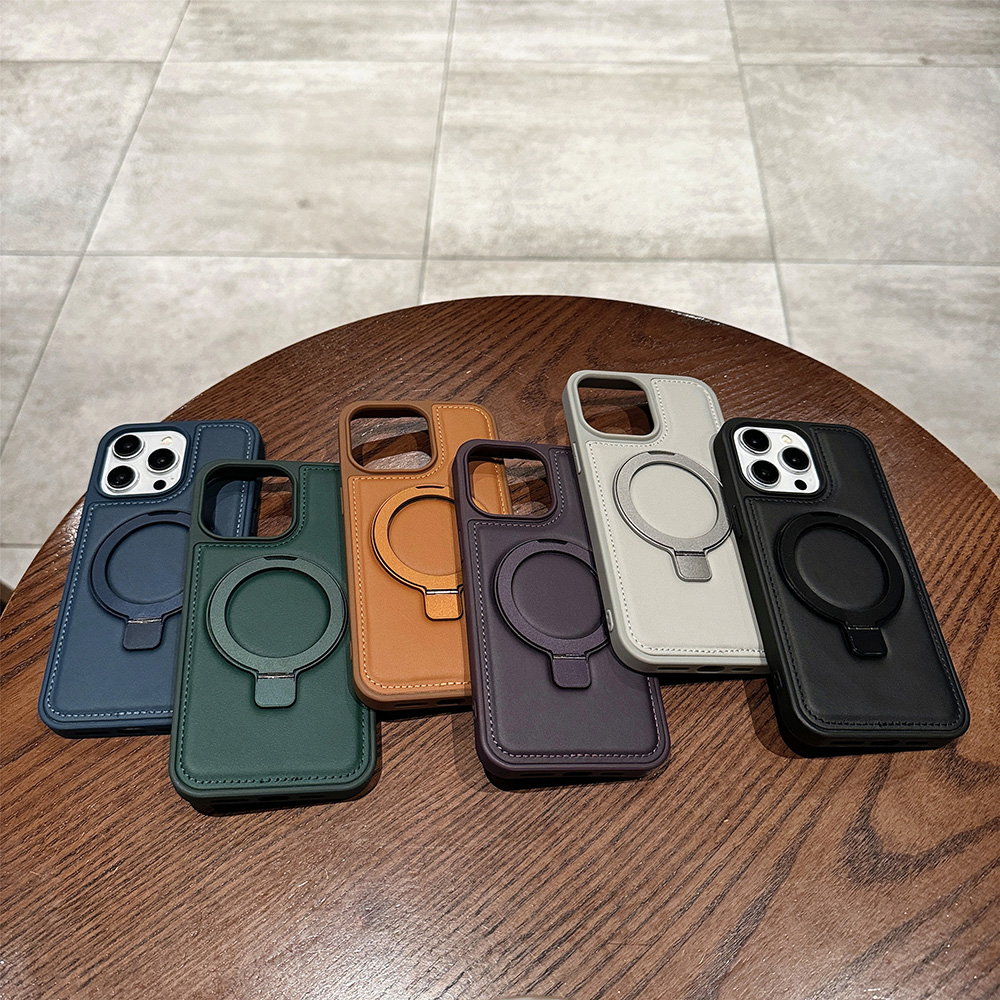 PU Leather Magnetic Case for A - đánh giá và giá Taco Stand Holder