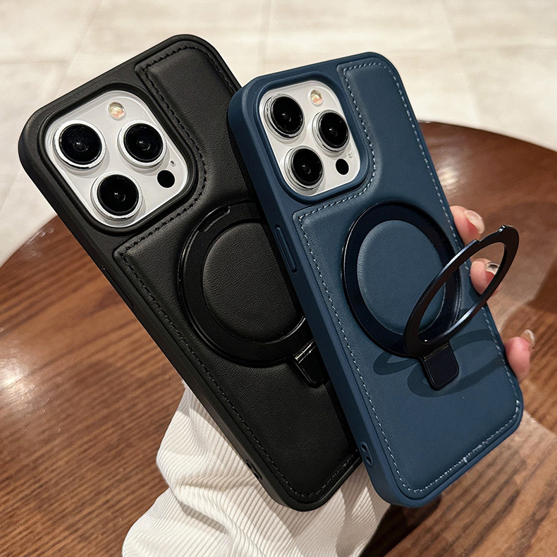 PU Leather Magnetic Case for A - đánh giá và giá Taco Stand Holder
