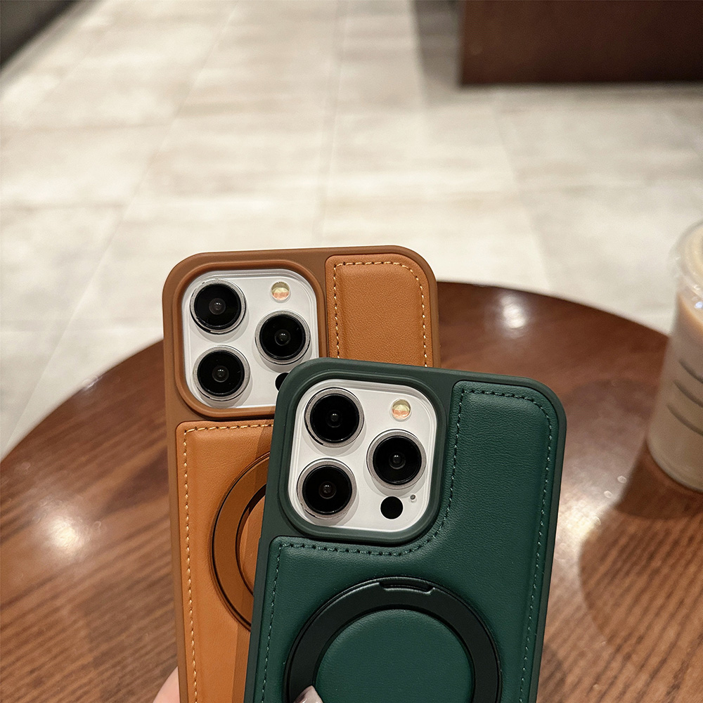 PU Leather Magnetic Case for A - đánh giá và giá Taco Stand Holder