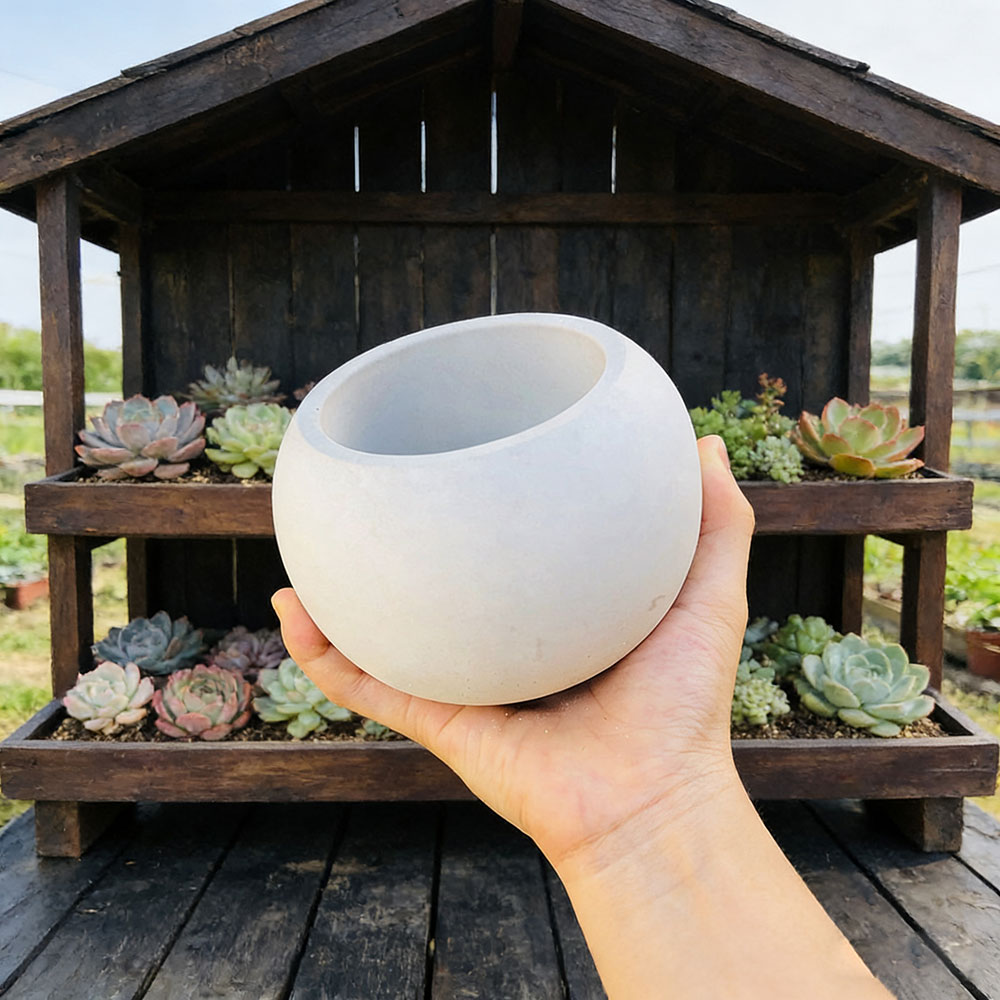 Spherical Flowerpot Silicone M - đánh giá và giá Potsticker Mold