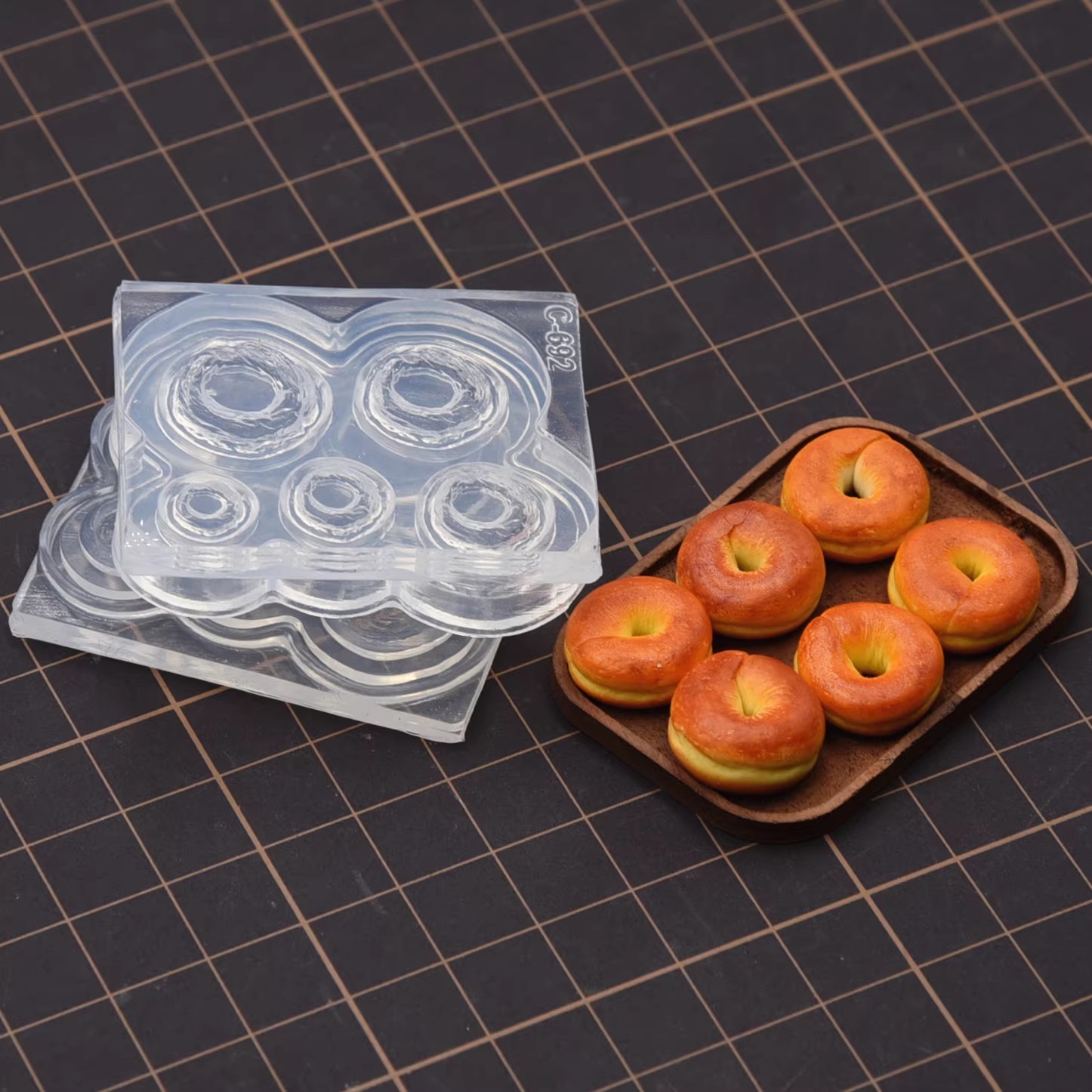 Polymer Clay Mini 3D Bagel Bre - đánh giá và giá Donut Mold Silicone