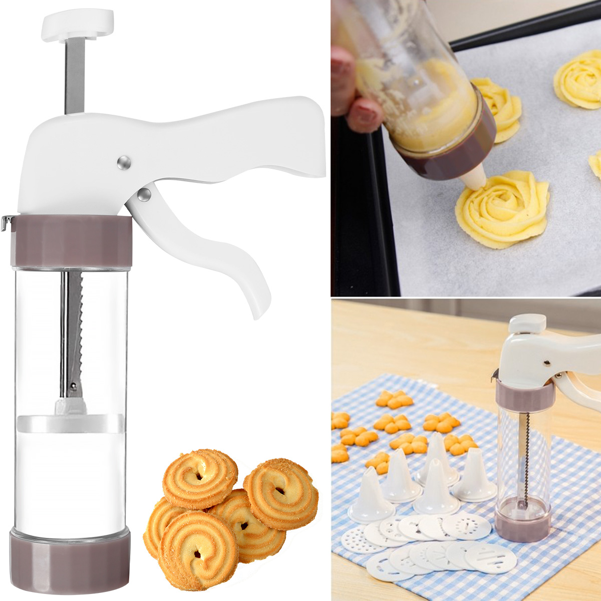Cookie Press Set Cookie Press  - đánh giá và giá Churros Maker Gun