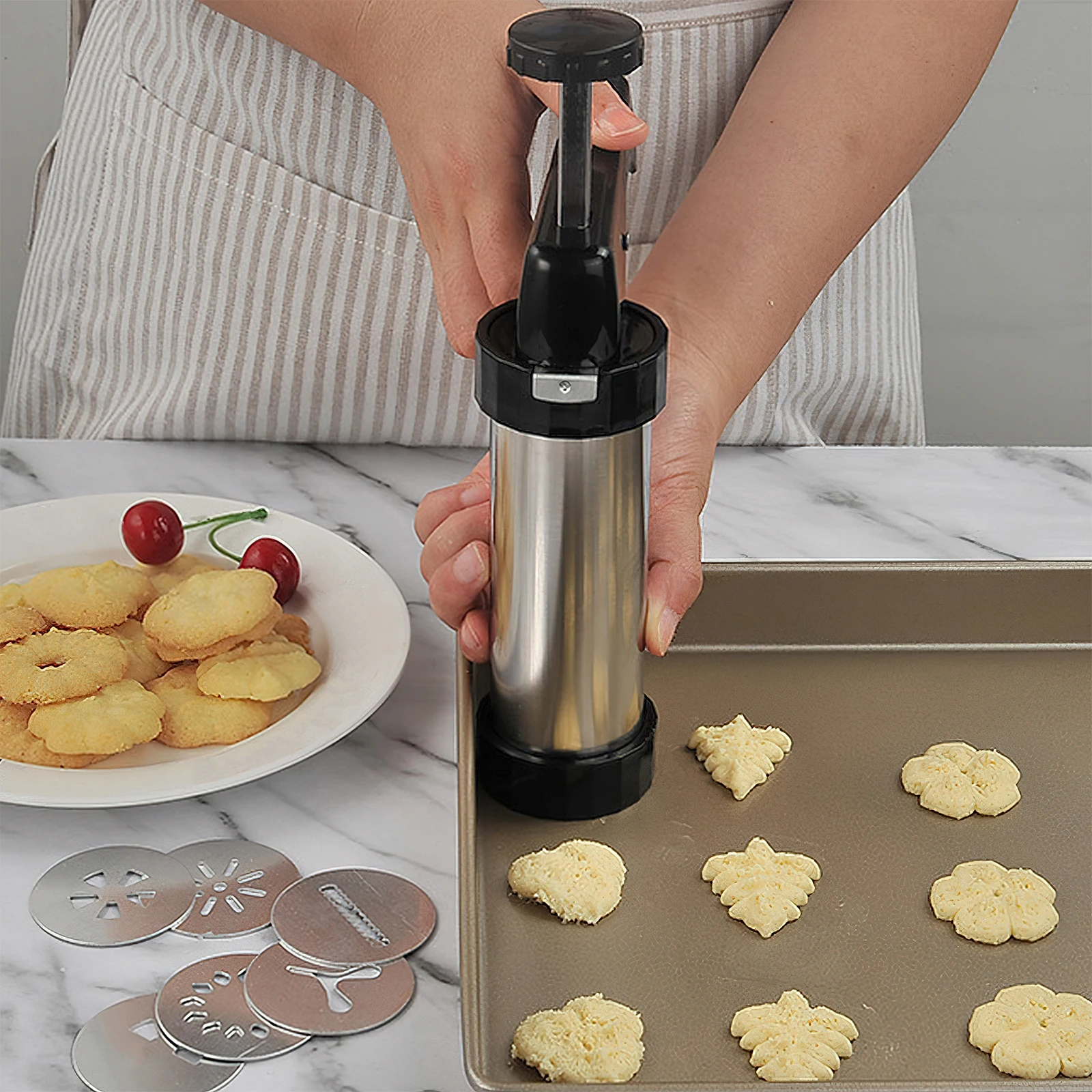 Christmas Cookie Press Gun and - đánh giá và giá Churros Maker Gun