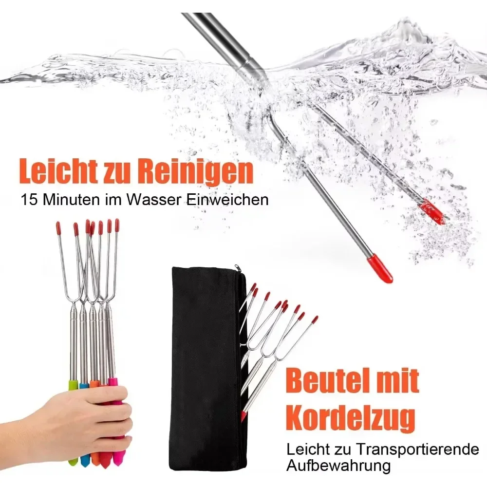 New BBQ Forks Telescopic  Barb - đánh giá và giá Corn Dog Stick